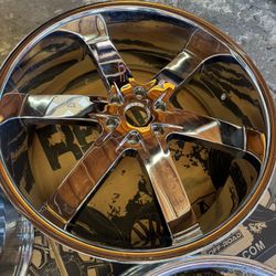 24X10 U2-55 Wheel Chrome (Single Wheel) 