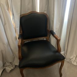 Leather arm chairs (2)