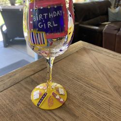 Lolita wine glass-Happy Birthday-Birthday Girl