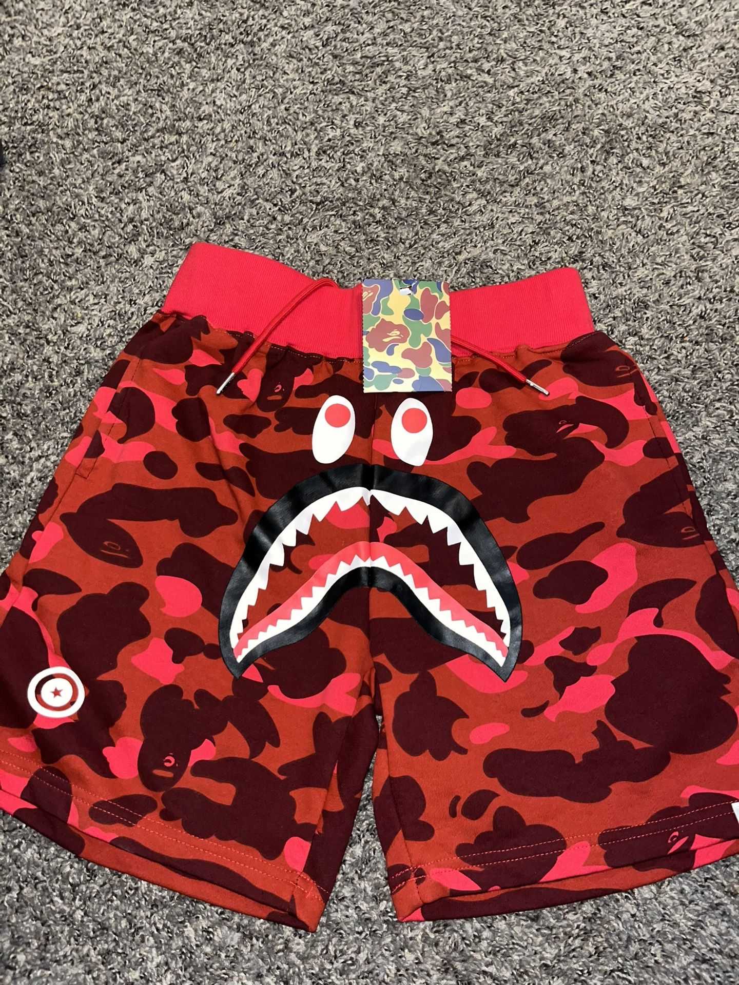 Bape Shorts Red Large