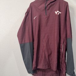 Nike Virginia Tech Windbreaker Burgundy 