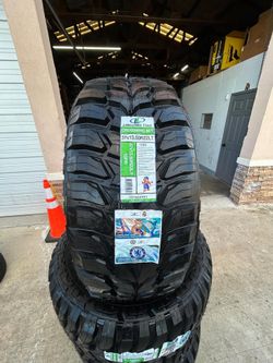 Set of Four (4) 37135022 M/T tires with free install mount & balance 37-13.50-22