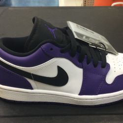 Purple Jordans Size 7.5