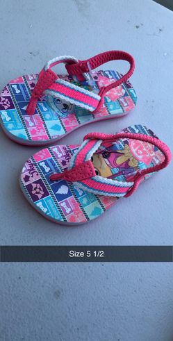Paw patrol baby girl sandals size 5 1/2