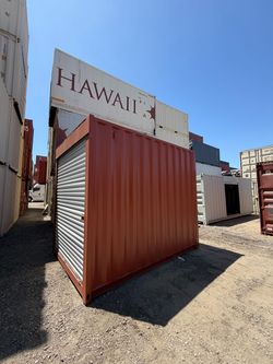 10FT SHIPPING CONTAINER – WIND & WATERTIGHT | HEAVY DUTY STORAGE SHED | CONEX BOX (ROLL-UP DOOR)