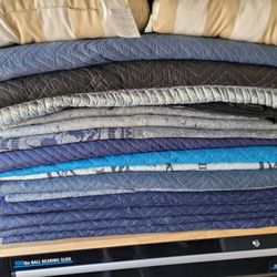 Moving Blankets Various Sizes & Condition 14 Total