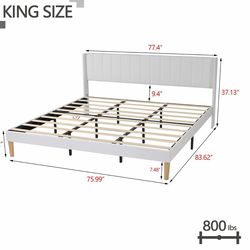 King size bed frame