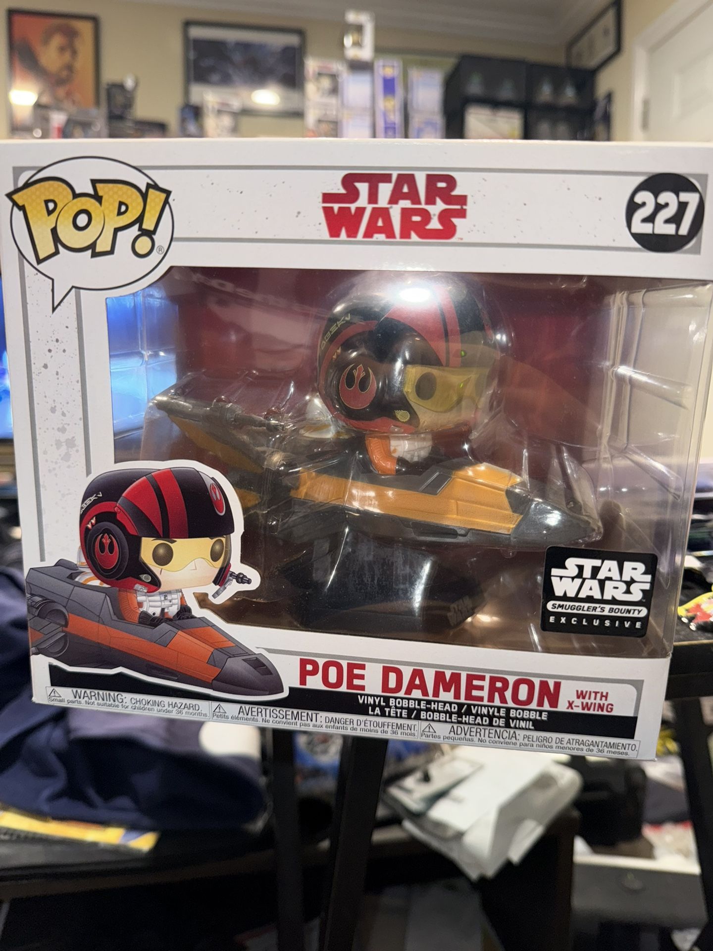 Funko Pop Rides Star Wars The Last Jedi Poe Dameron X Wing 227