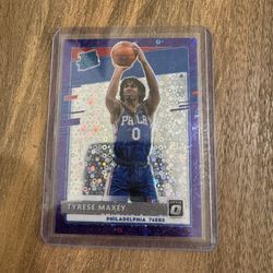 2020-21 Donruss Optic - Tyrese Maxey -Fast Break Purple /95 Rookie - #171