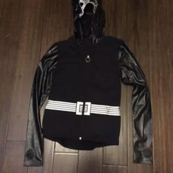 BATMAN batgirl Medium DC COMICS Zip up Sweatshirt COSTUME with mask BRAND NEW