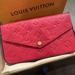 Louis Vuitton Félicie Pochette Scarlet Red Purse