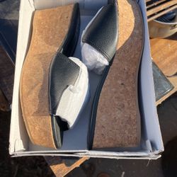 DKNY Black wedge sandals 