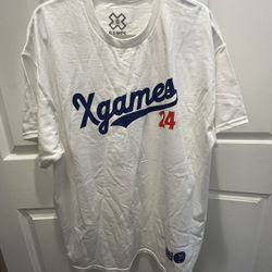 2024 X Games White Ventura Jersey Like T Shirt