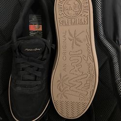 Maui & Sons Men's Genuine Suede Low Casual Skate Sneakers- size 8
