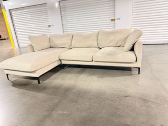 Lena Performance Fabric Chaise Sectional Couch 2 piece We Deliver 🚙