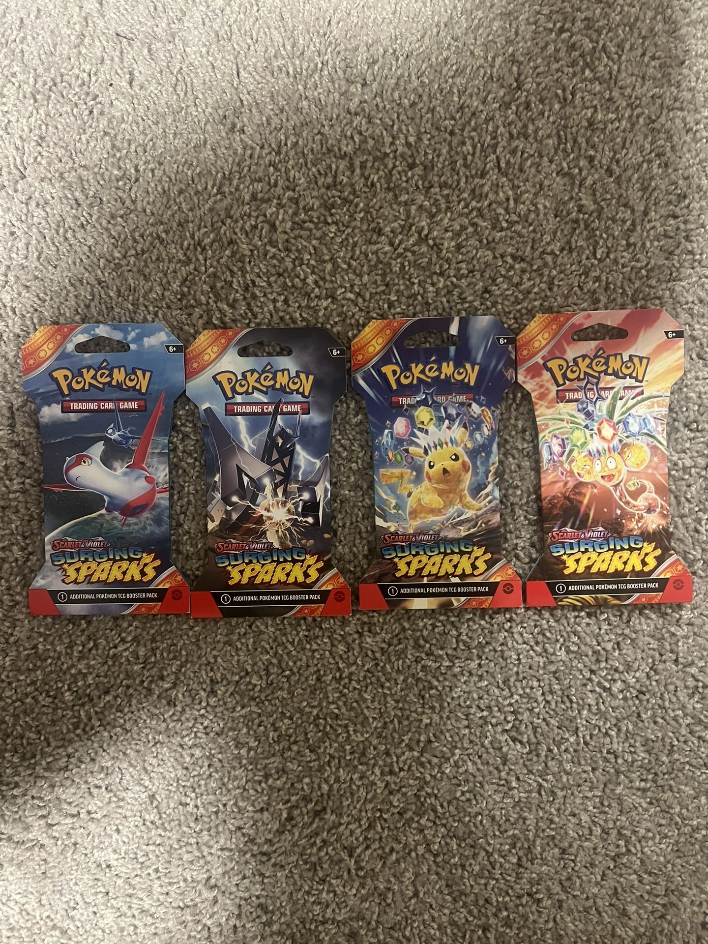 Pokemon Surging Sparks Sleeved Booster Pack Bundle