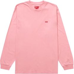 Supreme Small Box Logo Long Sleeve Pink Size L