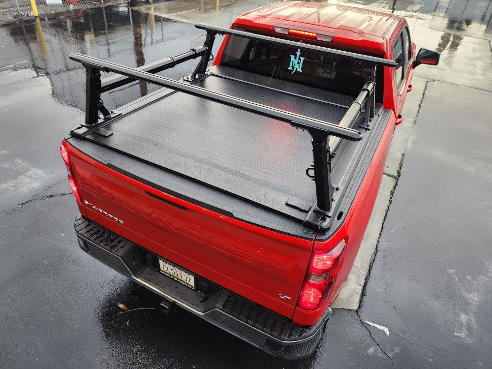 SyneticUSA 2007-2025 Chevy Silverado/GMC Sierra  Hard Aluminum Retractable Tonneau Cover Off-Road Pro Version For 5.8ft Short Bed