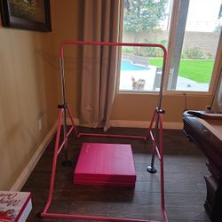 Christmas Gift Gymnastics Bar With Mat Like New