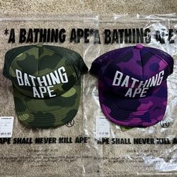Bape Trucker Hats Brand New