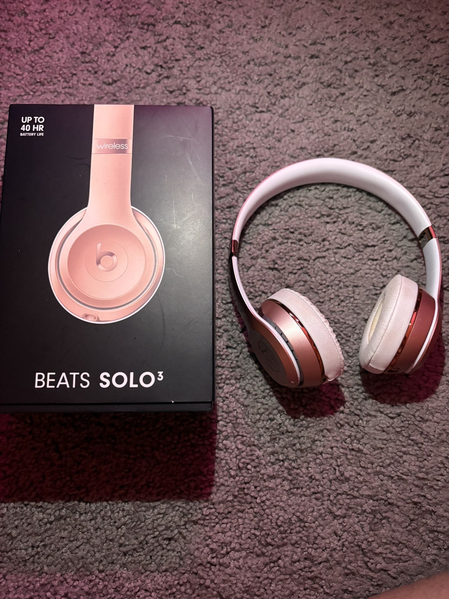 beats solo 3 wireless pink