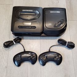 Sega Genesis/Sega Cd Dual Console Working Tested 