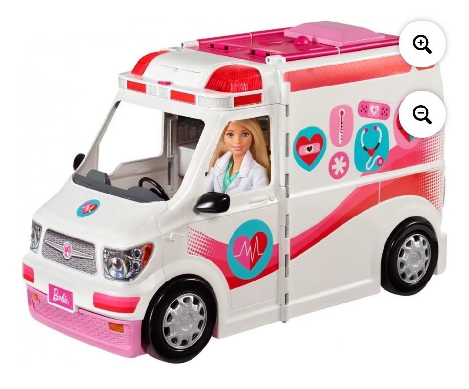 Barbie Ambulance / Barbie Care Clinic 2-in-1 Fun Playset