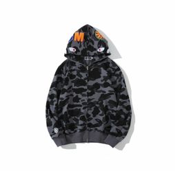 Bape grey camo zip 3XL