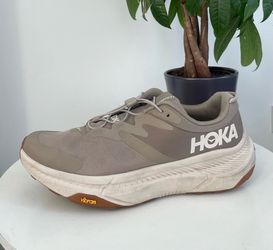 Men Size 10.5 D Hoka One One Transport Dune Eggnog Running Shoes