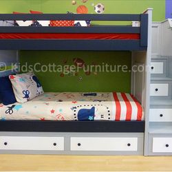 Made In USA, Solid Wood Bunk Bed