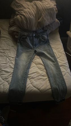 purple jeans