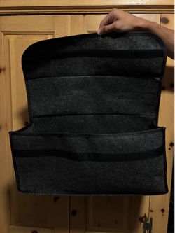 Felt Trunk Storage Bag Foldable Organizer for Car Van Portable Driving Pouch Grey for Groceries Emer