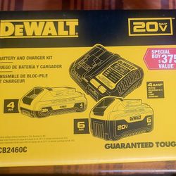 Dewalt 20v 4ah 6ah and charging station