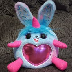 ZURU Rainbocorns Bunny Rabbit Unicorn Plush Stuffed Animal W/ Sound - Works!