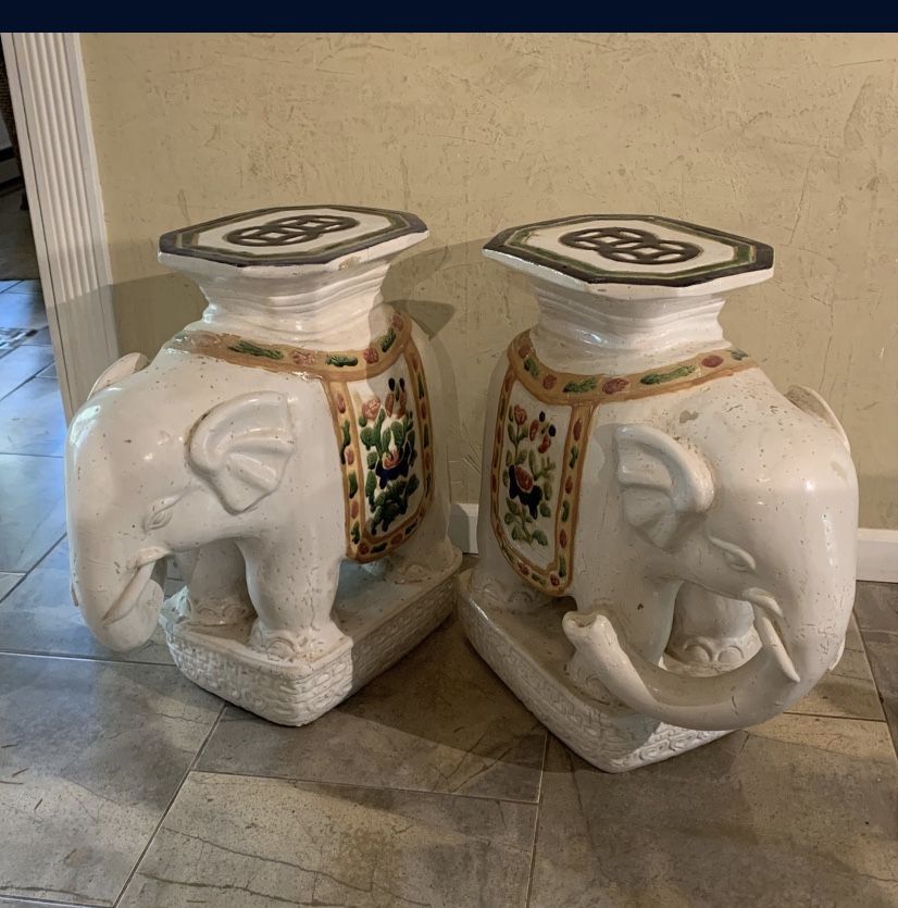 Pier 1 Ceramic Elephants $100. Each