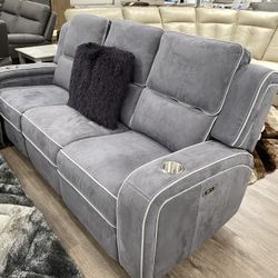 2PC POWER RECLINING SOFA LIVING ROOM SET ON SALE 2PZ JUEGO DE SALA RECLINABLE EN VENTA AHORA OFFER ENDS 11/20!!!***