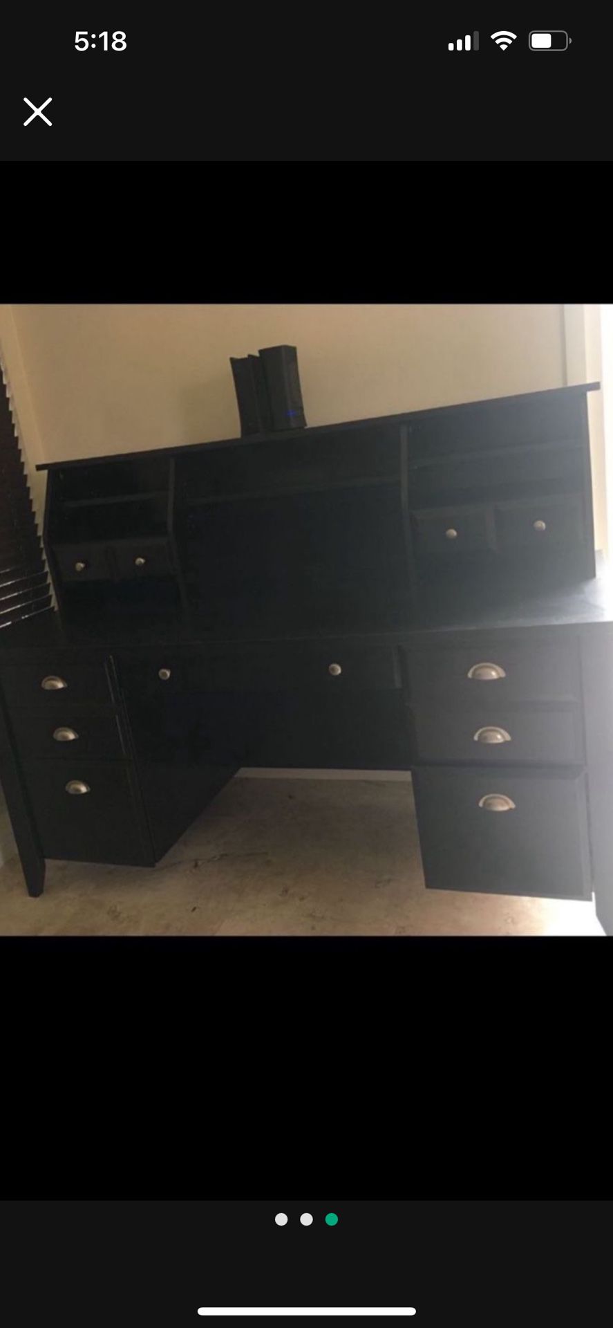 2 Piece Desk With Drawers Must Be Picked Up In San Diego