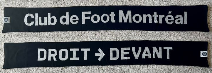 Club de Foot (CF) Montreal Droit Devant Soccer Scarf