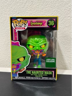 Goosebumps: The Haunted Mask blacklight (Barnes And Noble Exclusive) funko pop slight damage on bottom sides (left and right) Horror!!
