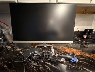 HP - 24" FHD 100Hz monitor. - Black/Silver