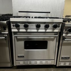 Viking 30”Wide Gas Range Stove Stainless Steel 4Burners 