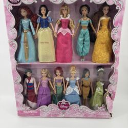 Disney Character Classic Doll Gift Set 2014 Princess Ariel Rapunzel Belle Figure New