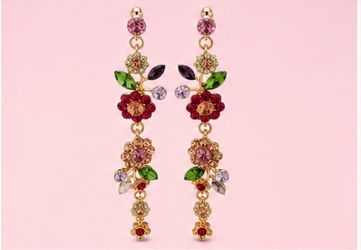 multicolored dangle earrings