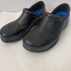 Timberland PRO Newbury ESD Women’s 10 Wide Slip-On Clogs Alloy Toe Safety Work Shoes, Black