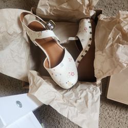 Wedge Flower Heels