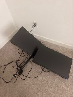Desk mounted monitors $150 or best offer