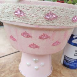 Cute Pink Terra Cotta Pot W/Beautiful Succulents🎁🌵