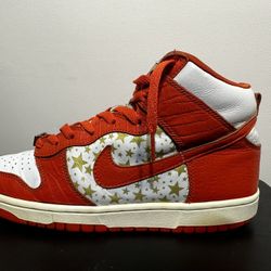 Nike Dunk SB Supreme Orange Stars Size 9