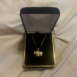 14 Karat Elephant Necklace