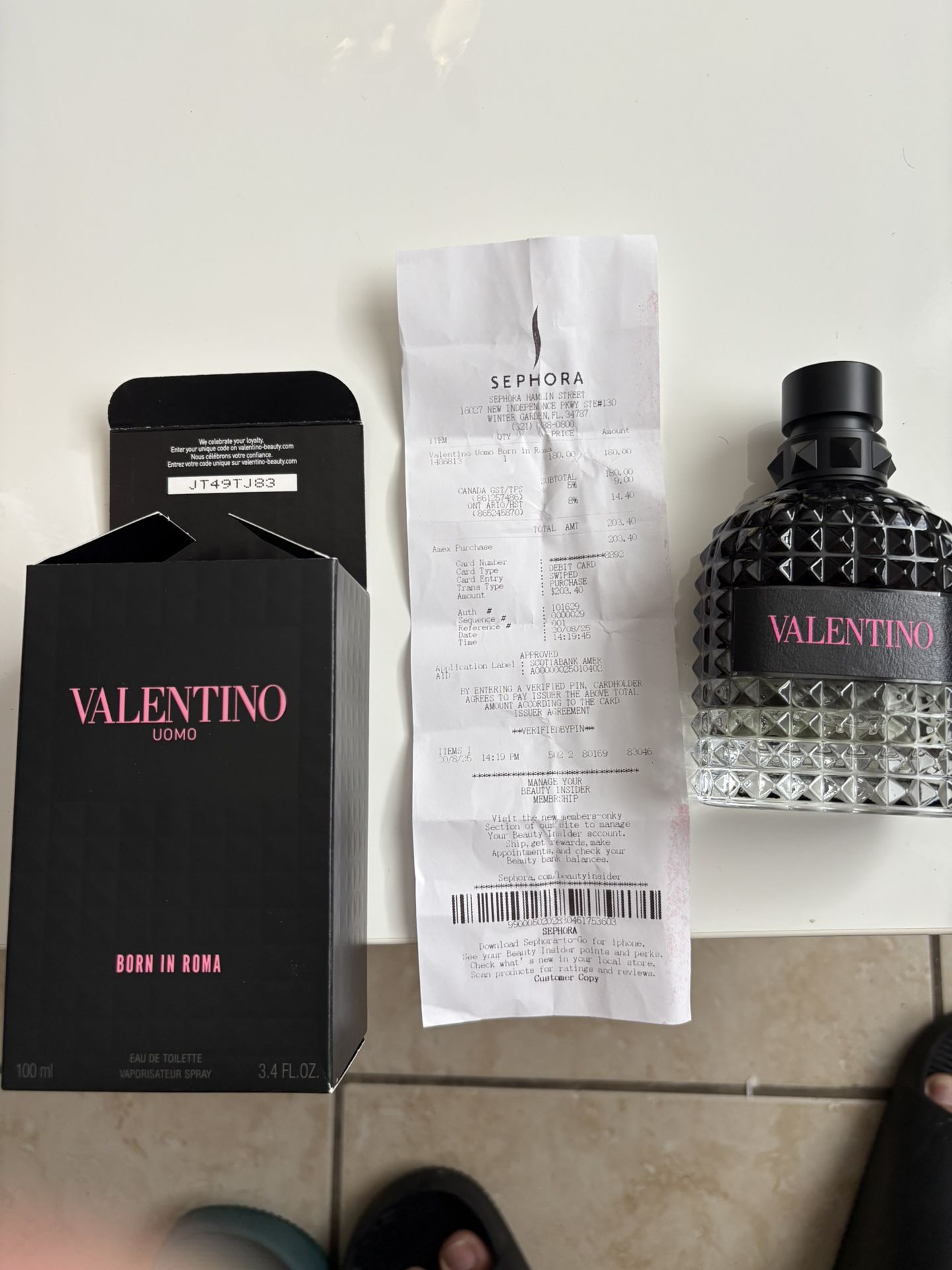 Perfume Original Valentino Uomo Born in Roma – 100 ml